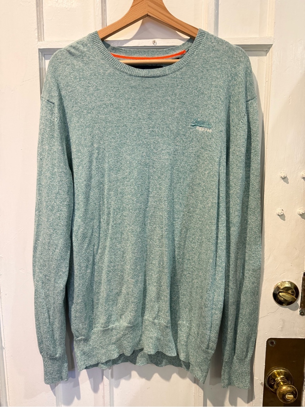 Superdry Men's Teal Crewneck Knit Sweater